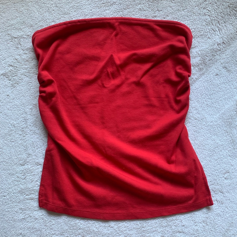Bershka Scarlet Tube Top